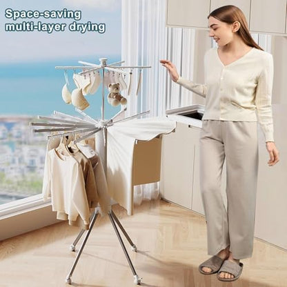 Foldable Clothes Drying Rack (منشر ملابس قابل للطي)