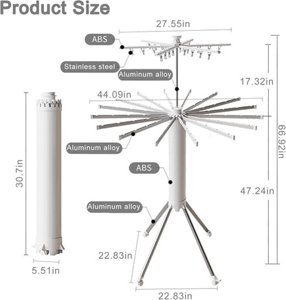 Foldable Clothes Drying Rack (منشر ملابس قابل للطي)