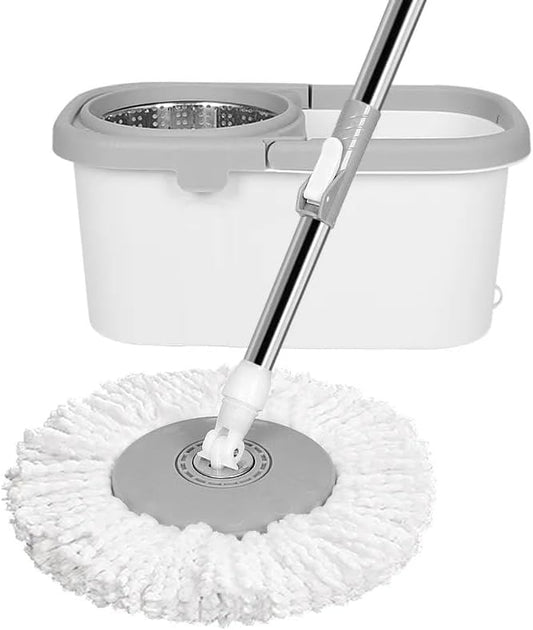Microfiber Mop And Bucket Set (مجموعة ممسحة ودلو من الألياف الدقيقة)